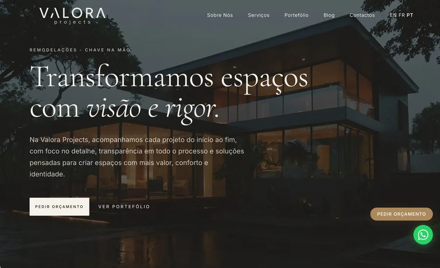 Website Valora Projects